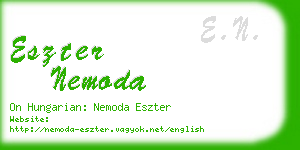 eszter nemoda business card